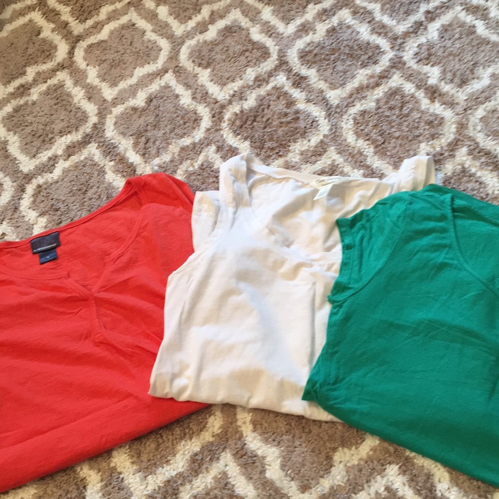 Three maternity shirts